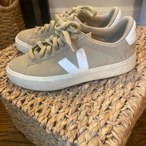Veja Beige and White Women's Sneakers